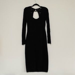 Moda International Bodycon Lace Sweater Mini Dress M